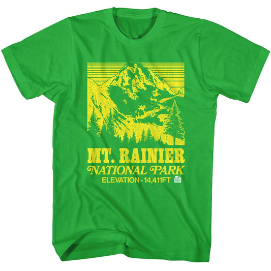 NATIONAL PARKS Eye-Catching T-Shirt, MT RANIER VINTAGE