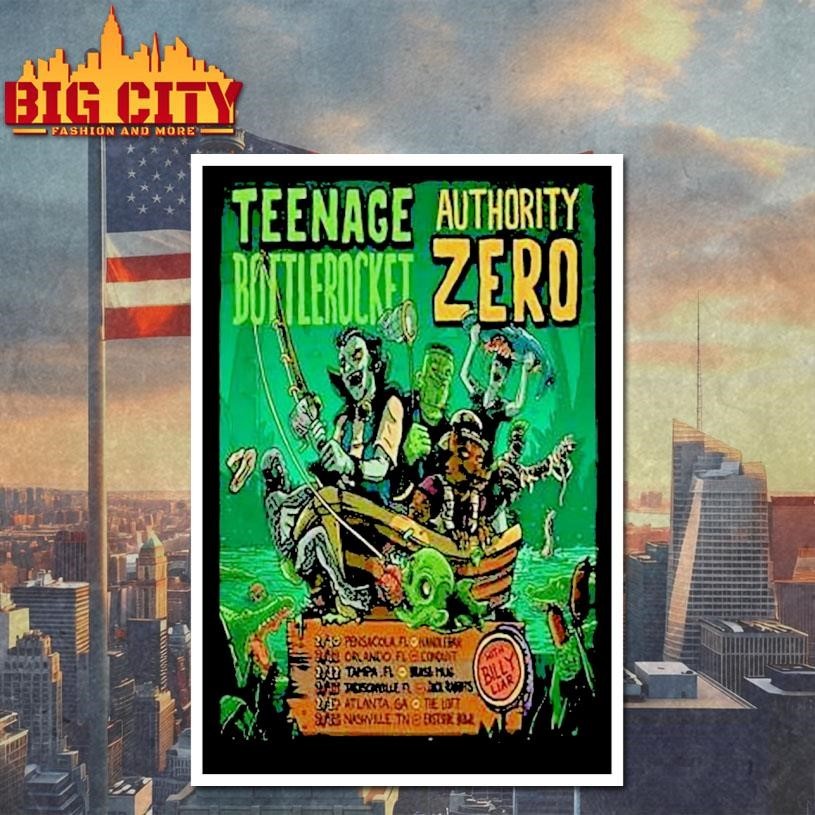 Nage Bottlerocket Authority Zero 2026 Us Tour Shirt