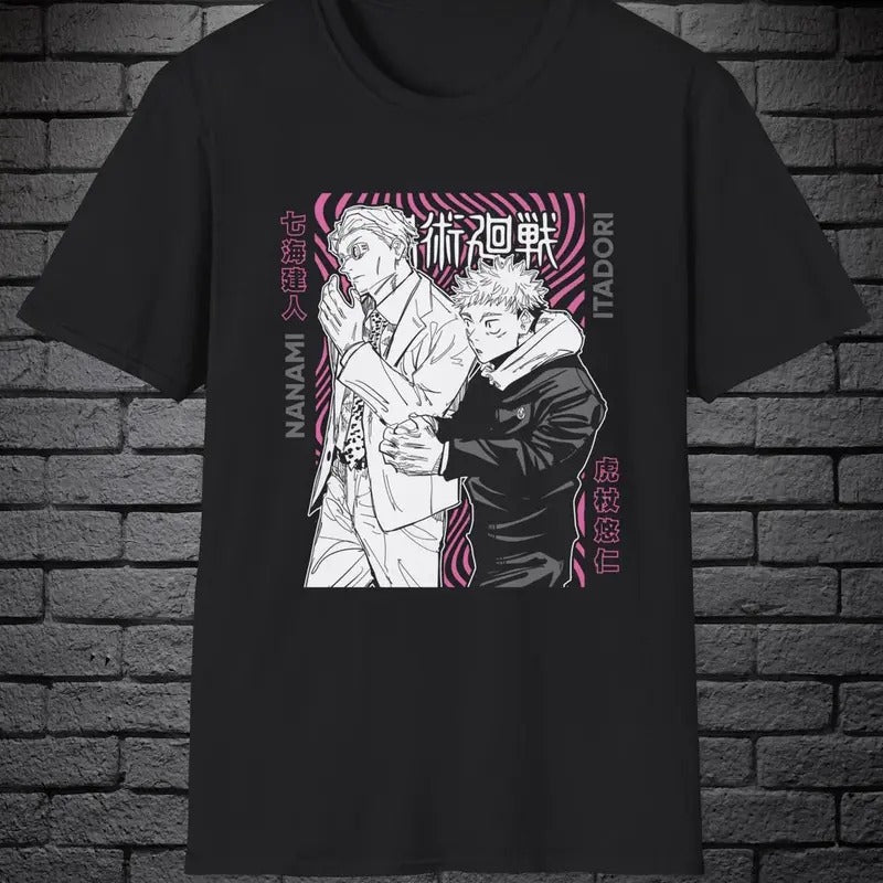 Nanami & #Itadori Jujutsu Kaisen Anime Shirt Gift for Anime Lover Anime shirt Plus size shirt_1 Sweatshirt, #Hoodie,...
