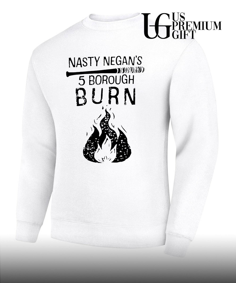 Nasty Negan 5 Borough Burn Baseball Bat shirt