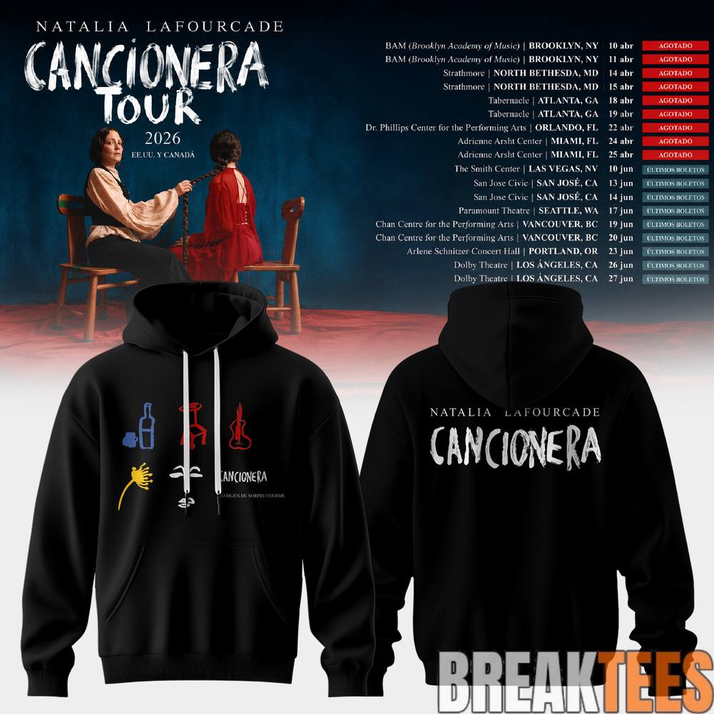 Natalia Lafourcade Cancionera Tour 2026 Symbols Hoodie