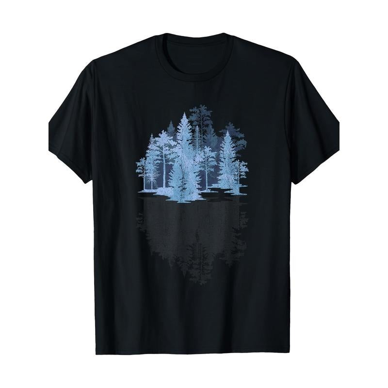 Natural Tree Reflection Outdoor Wild Forest T-shirt -100% cotton Made in USA Hoodie, Sweatshirt | UrbanDripWear.com