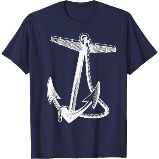 Nautical Ships Anchor Sailing Naval T-Shirt Made in USA Hoodie, Sweatshirt | UrbanDripWear.com
