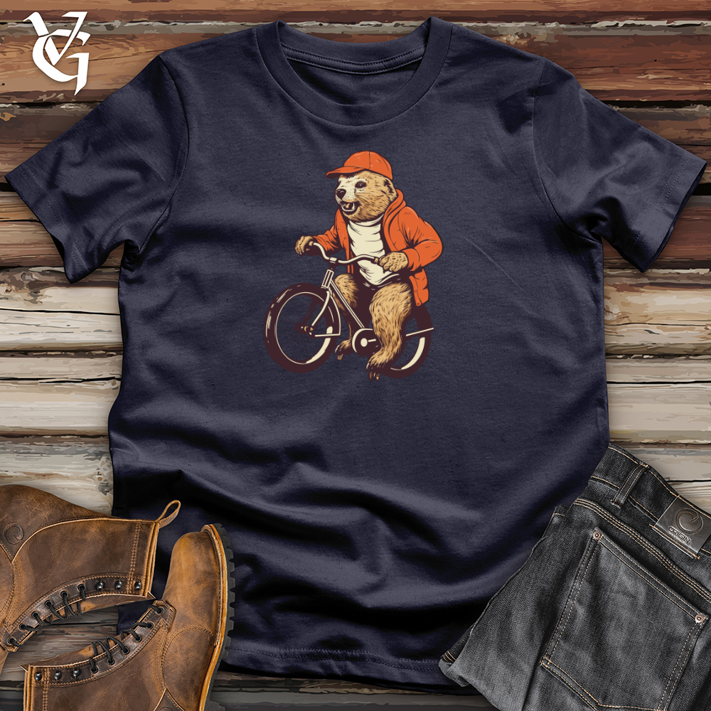 Vintage Pedaling Beaver Cotton Tee