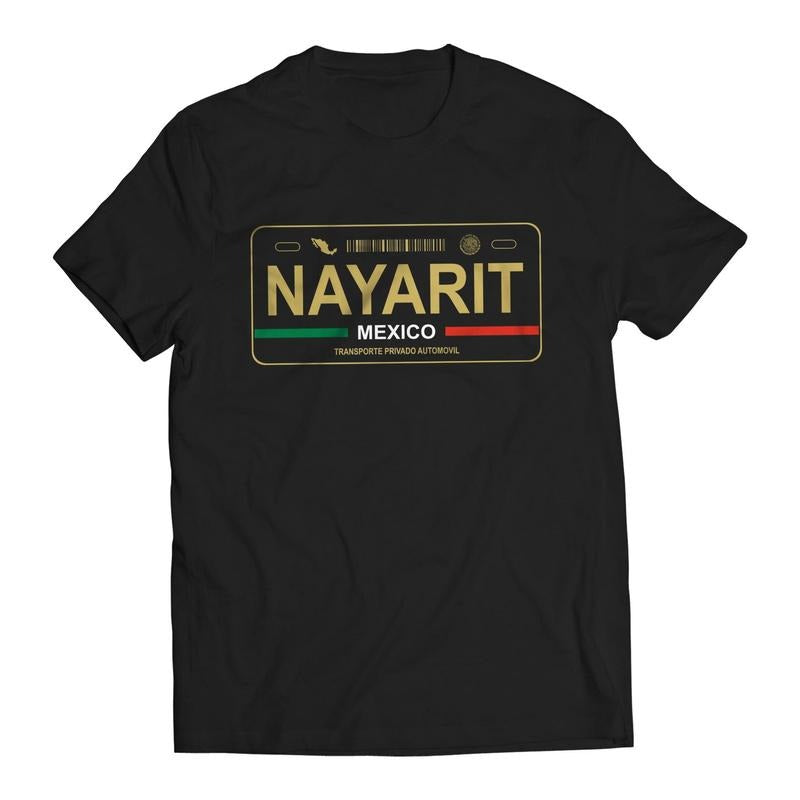 Nayarit Mexico License Plate T-Shirt - Playera Mexicana con Placa de Carro Hoodie, Sweatshirt | UrbanDripWear.com