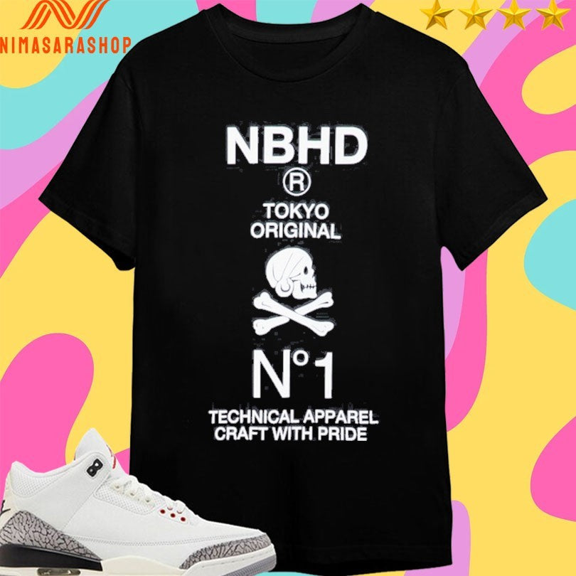 Nbhd R Tokyo Original N1 Technical Apparel Craft With Pride Skull Shirts