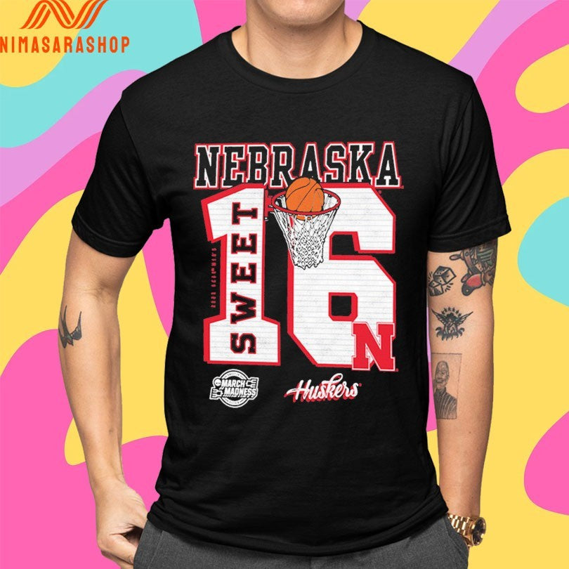 Nebraska Cornhuskers 2026 NCAA March Madness Sweet 16 Shirts