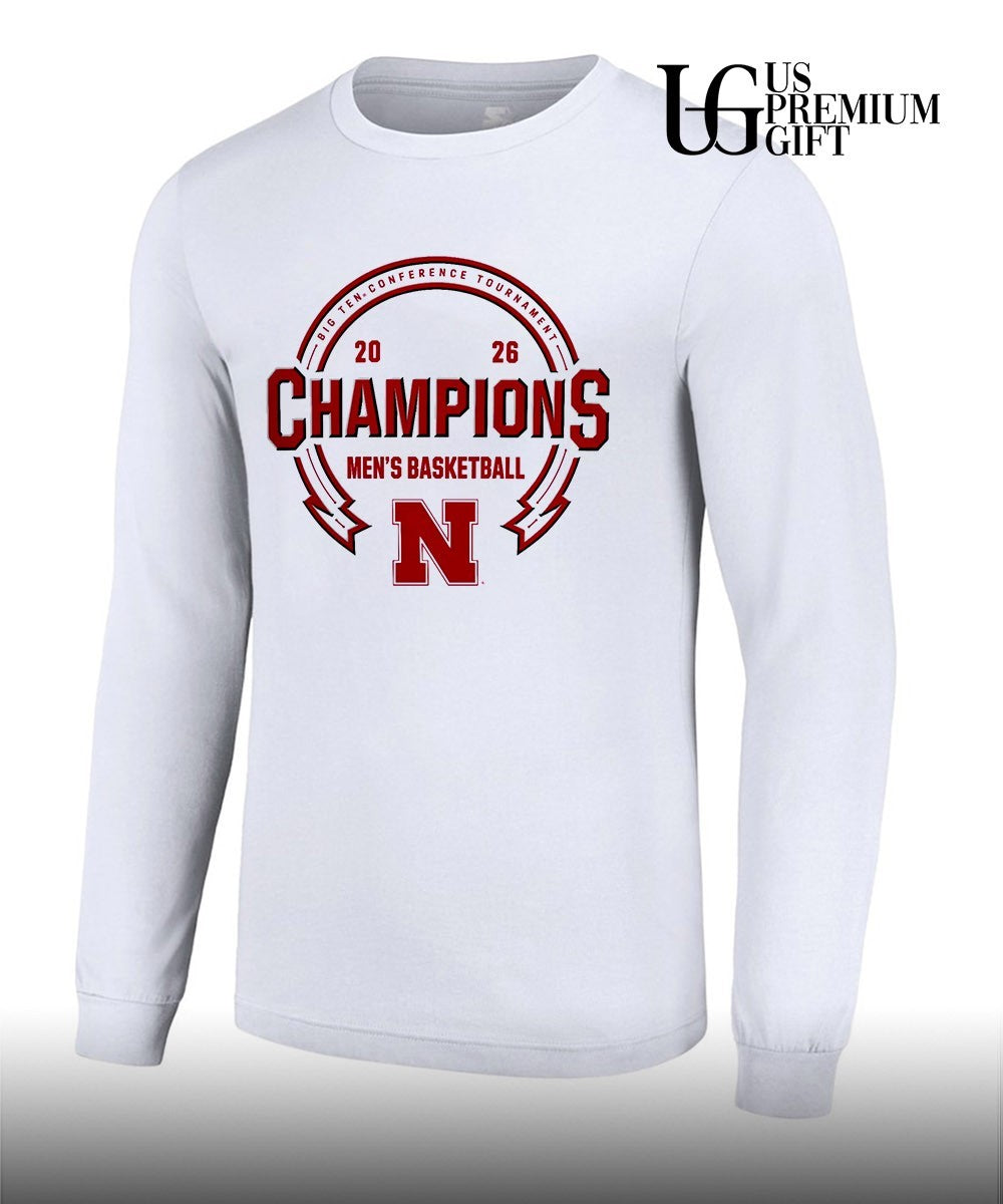 Nebraska Cornhuskers Big Ten Conference Tournament 2026 Champions Men’s Basketball shirt