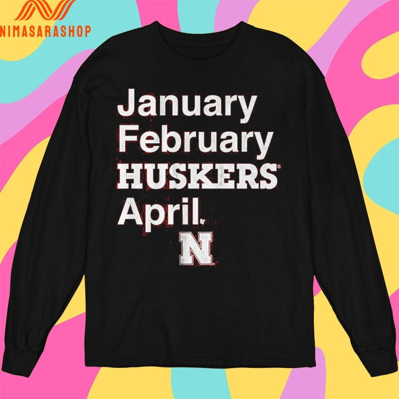 Nebraska Cornhuskers Men’s Basketball January February Huskers April Shirts