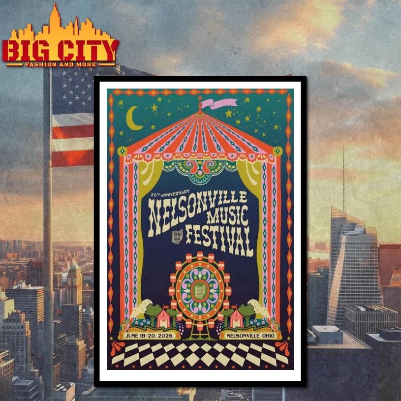 Nelsonville Music Festival Nelsonville OH June 18-20 2026 Poster Shirt