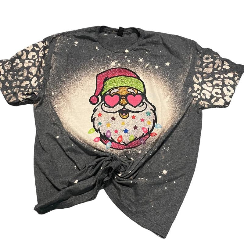 Neon Santa Shirt Hoodie, Sweatshirt | UrbanDripWear.com