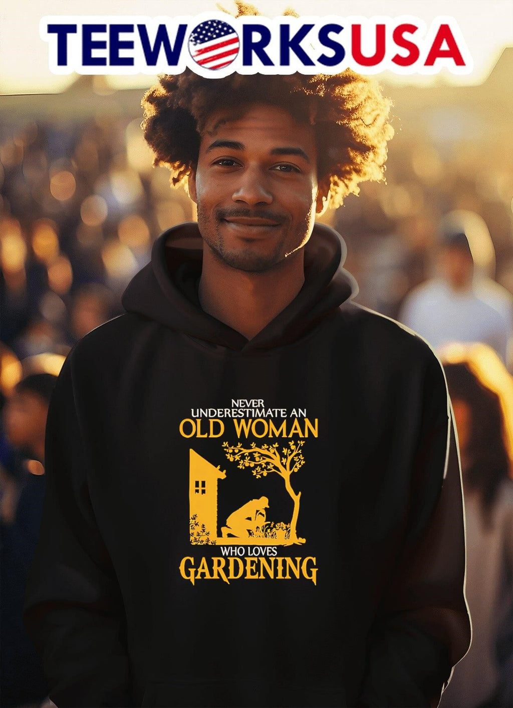 Never Underestimate An Old Woman Who Loves Gardening Gardener Shirt
