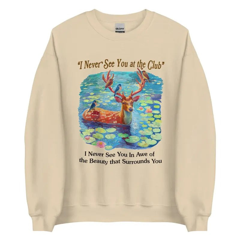 Never at the Club Unisex Sweatshirt T-Shirts, Hoodie | UrbanDripWear.com