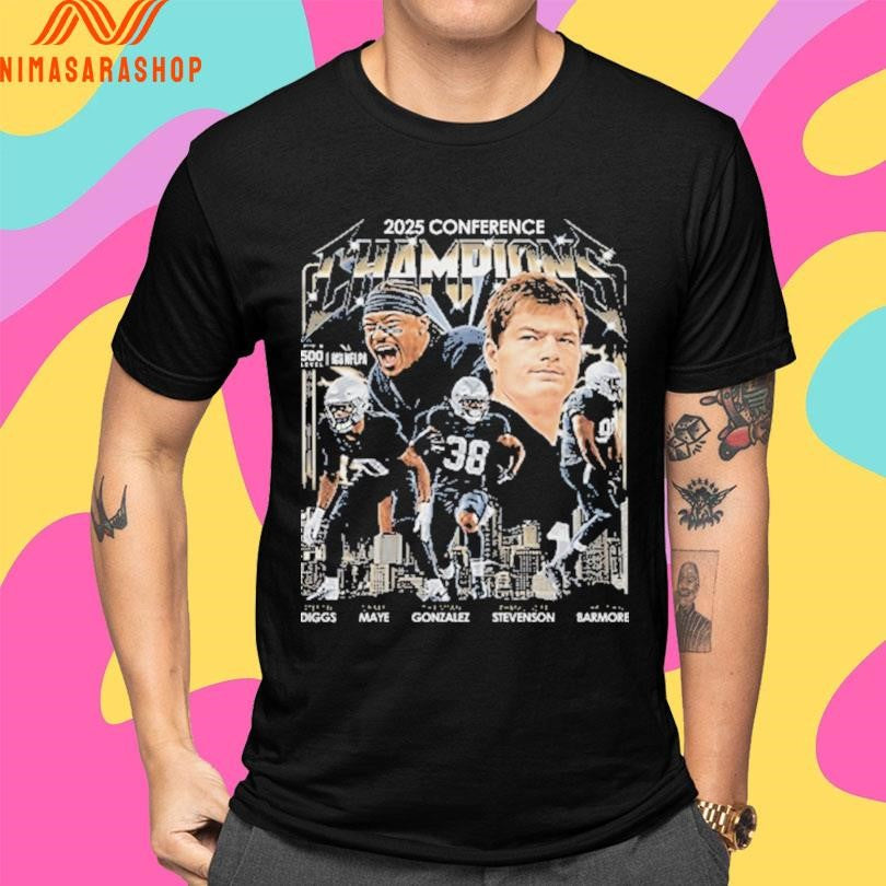 New England Football 2025 Conference Champions Vintage Shirts