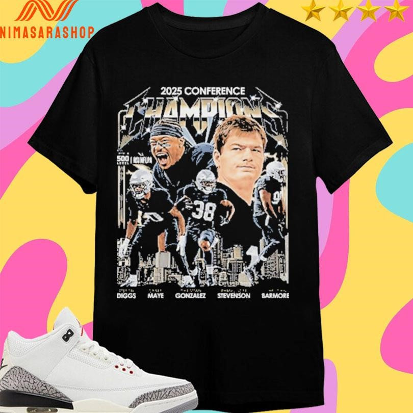New England Football 2025 Conference Champions Vintage Shirts