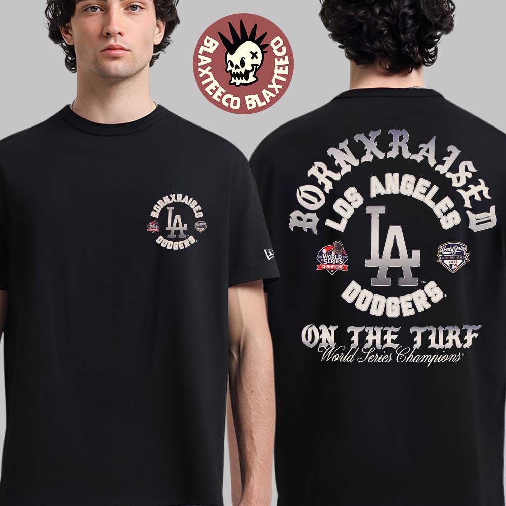 New Era Los Angeles Dodgers X Born x Raised On The Turf T-Shirt