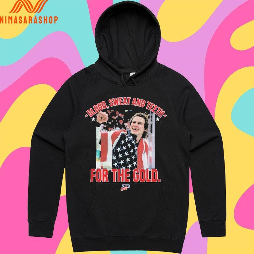 New Jersey Devils Jack Hughes Blood Sweat And Teeth For The Gold Shirts