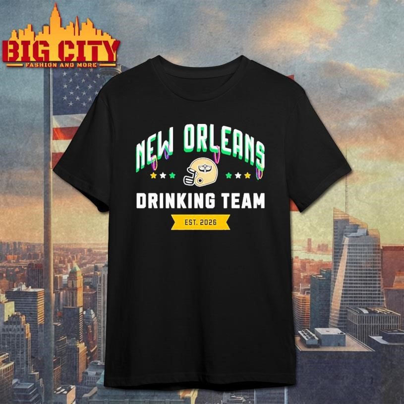 New Orleans football Drinking Team St. Patrick’s Day 2026 Shirt