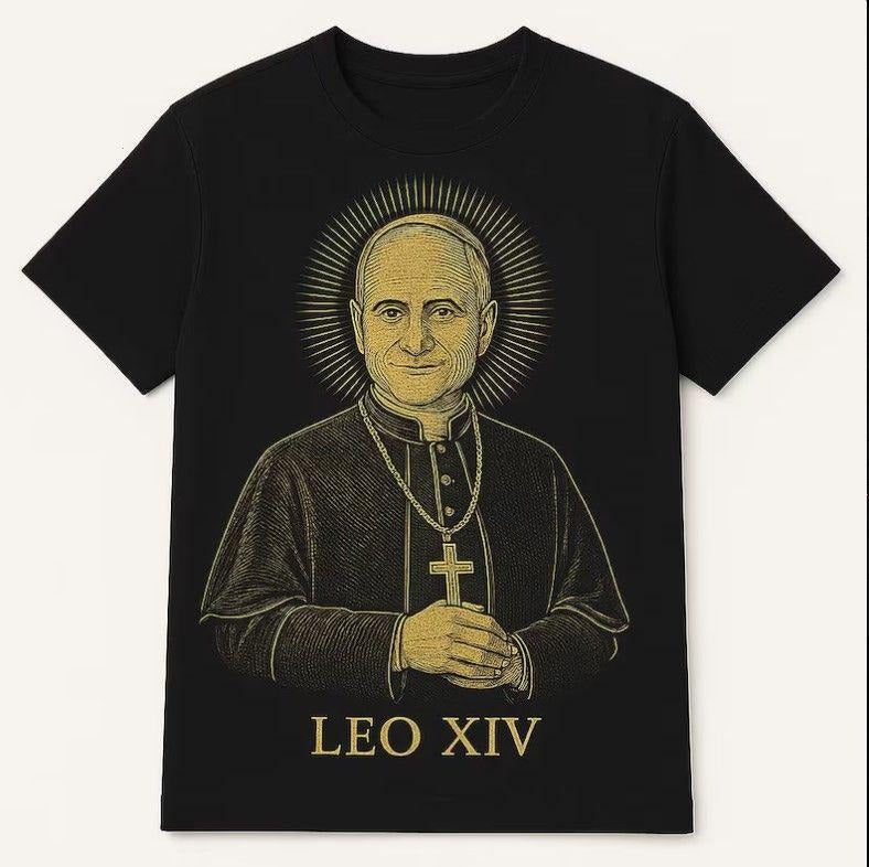 New Pope Leo XIV Unisex Tee, Robert Prevost T-Shirt, Holy Vatican Shirt Hoodie, Sweatshirt | UrbanDripWear.com