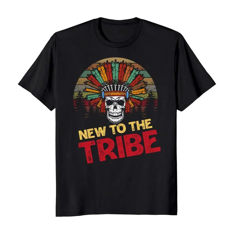 New To The Tribe Native American Men's T-Shirt Crewneck Casual Hoodie, Sweatshirt | UrbanDripWear.com