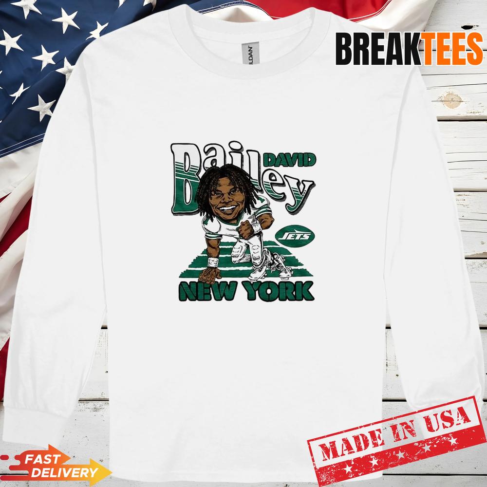 New York Jets David Bailey NFL caricature T-Shirt