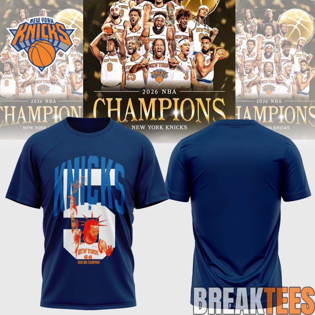 New York Knicks 2026 NBA Champions 3D T-Shirt
