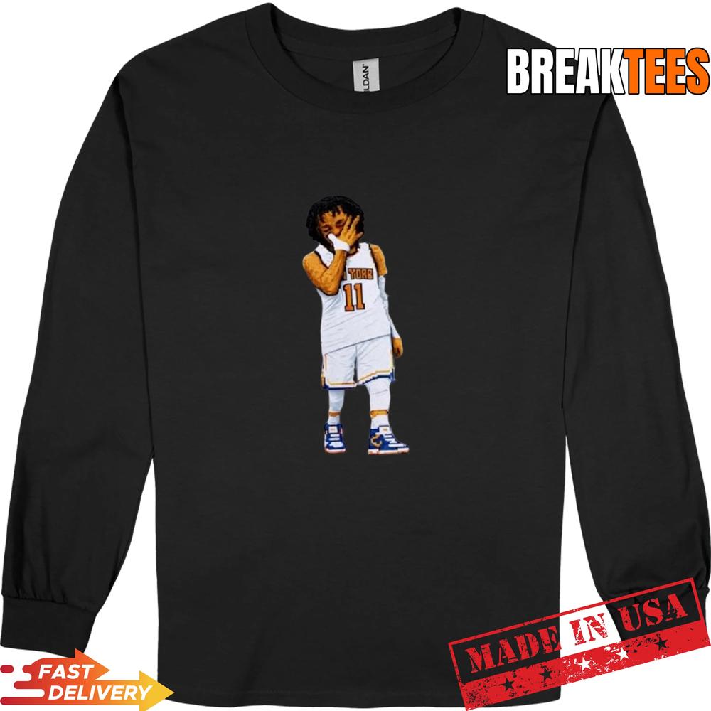 New York Knicks Jalen Brunson Baby Basketball Graphic T-Shirt