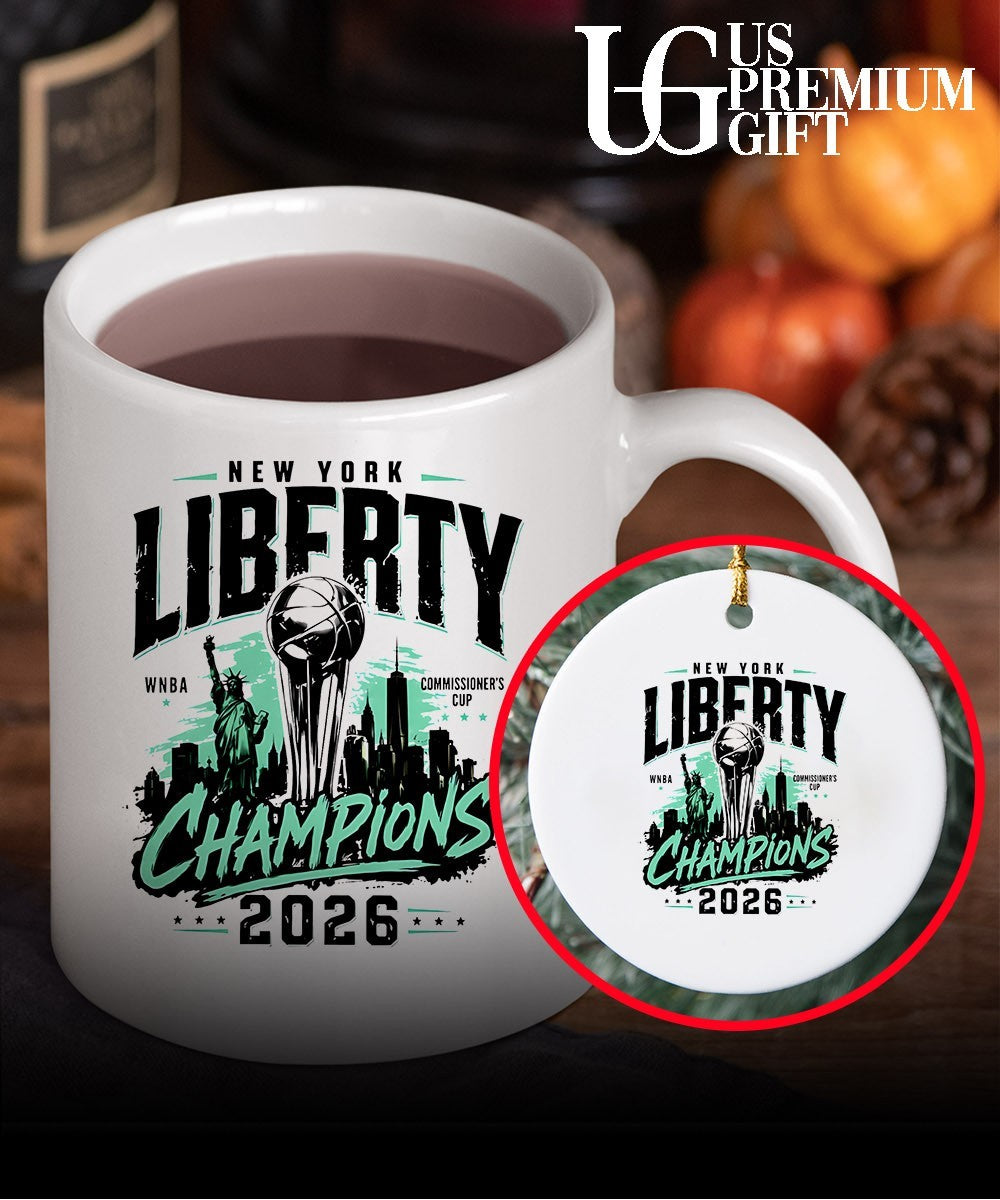 New York Liberty 2026 Commissioner’s Cup Champions graphic shirt