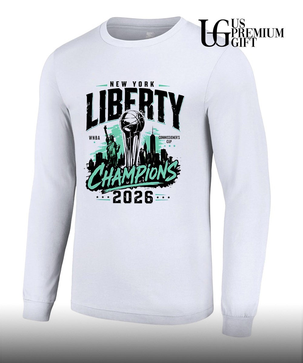 New York Liberty 2026 Commissioner’s Cup Champions graphic shirt