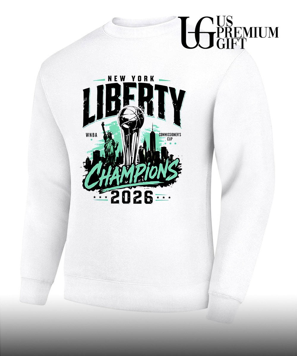 New York Liberty 2026 Commissioner’s Cup Champions graphic shirt