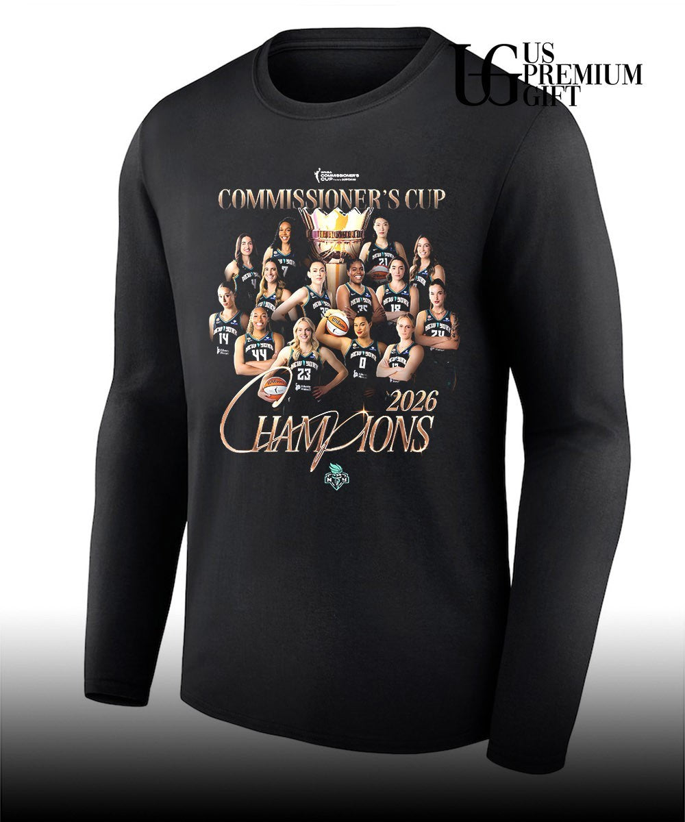 New York Liberty 2026 WNBA Commissioner’s Cup champions shirt