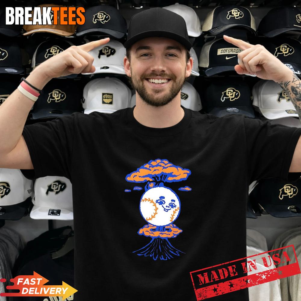 New York Mets Baseball Explosion T-Shirt