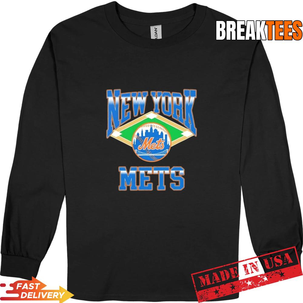 New York Mets Baseball Retro Diamond T-Shirt