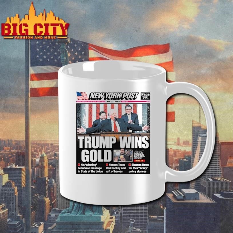 New York Post Trump Wins Gold Cover Shirt