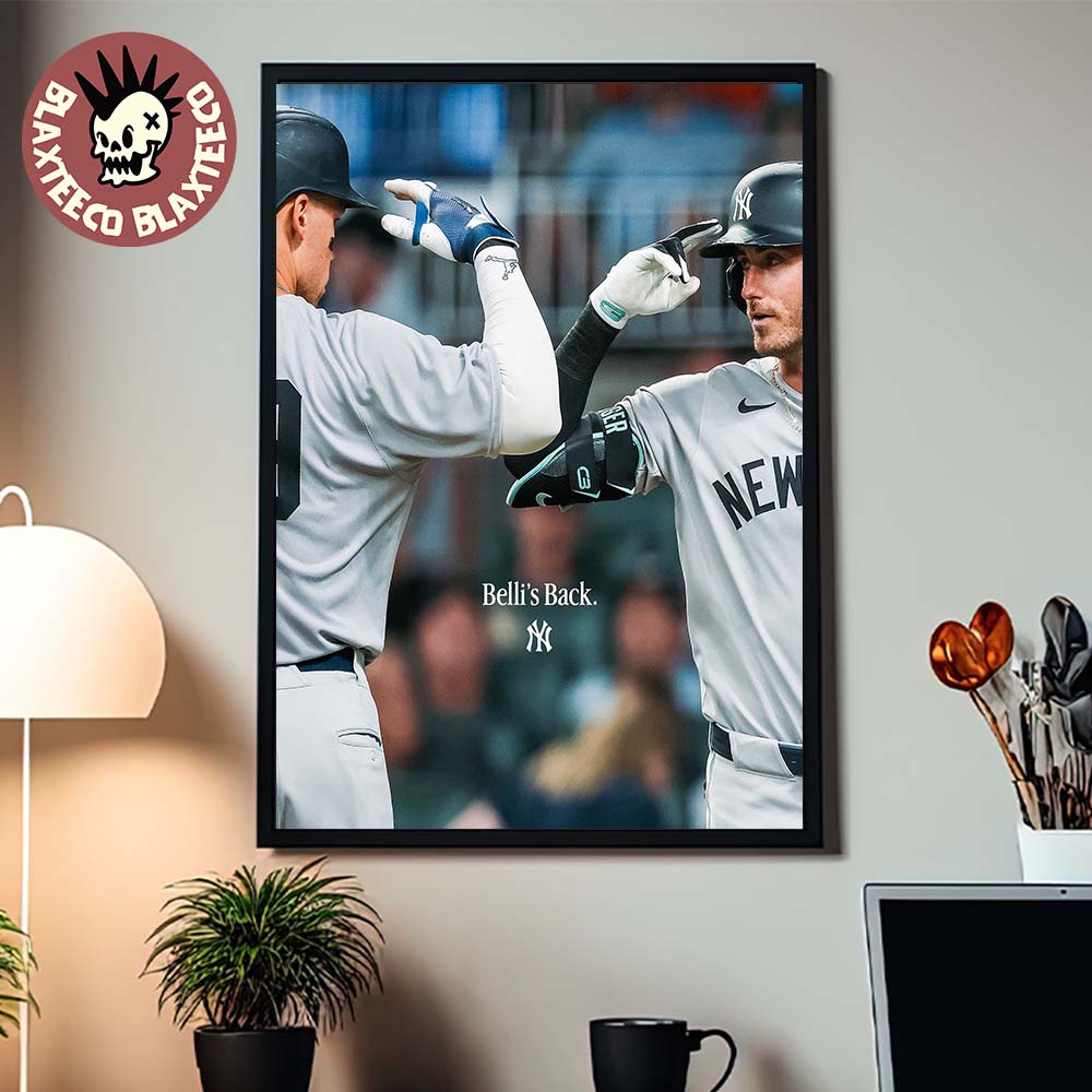 New York Yankees Back To Back Judge To Belli Belli’s Back Home Decor Poster Canvas