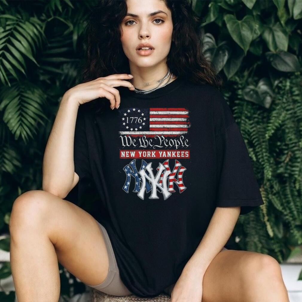 New York Yankees We The People 1776 Patriotic American Flag T Shirt