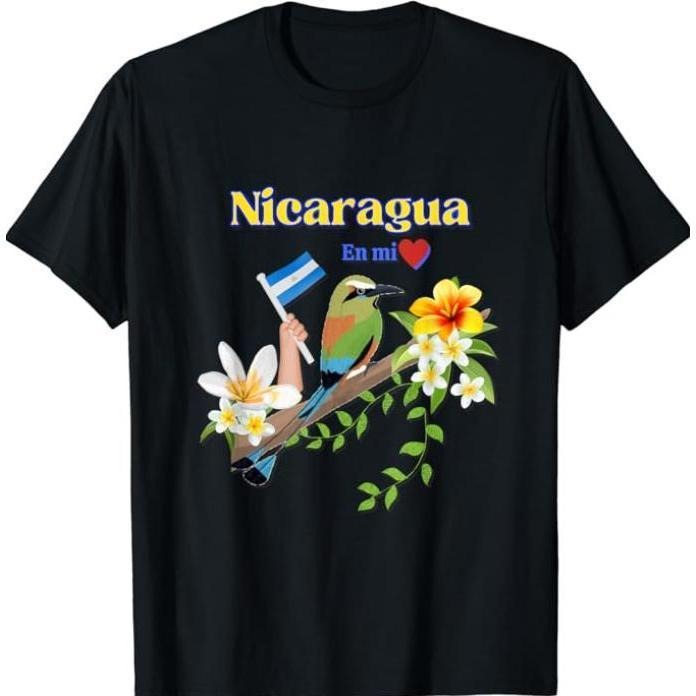 Nicaragua En Mi Corazon Patriotic Signs T-Shirt Hoodie, Sweatshirt | UrbanDripWear.com
