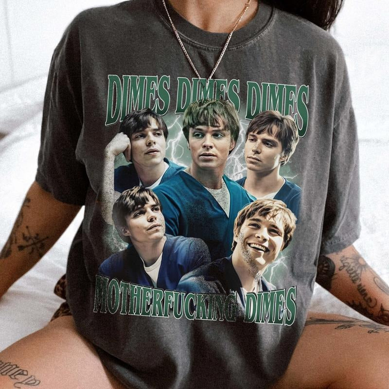 Nicholas Chavez Dimes Dimes  Comfort Colors T-shirt, Unisex Tops For Men- For Women, Y2K 90s Retro Movies Bootleg Tshirt,...