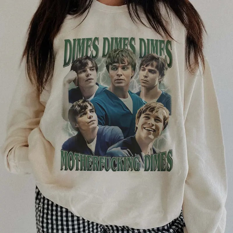 Nicholas Chavez Dimes Dimes Dimes Sweatshirt for Women- for Men, Unisex Y2K Bootleg 90s Vintage Crewneck, Celebrity...