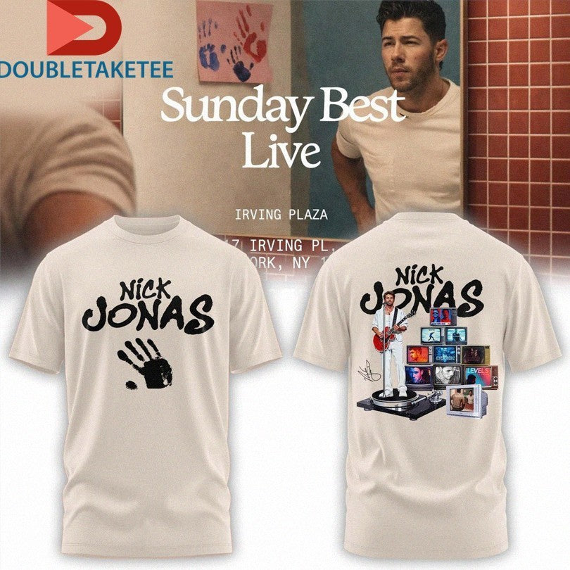 Nick Jonas Sunday Best Live 2026 Handprint Shirts