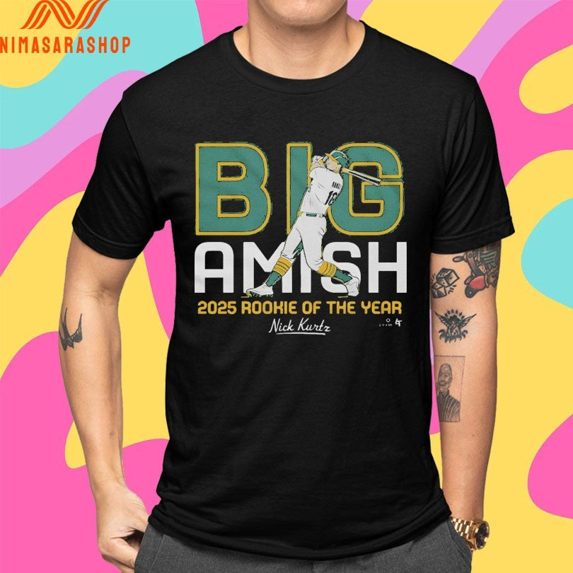 Nick Kurtz Big Amish 2025 Rookie Of The Year Shirts
