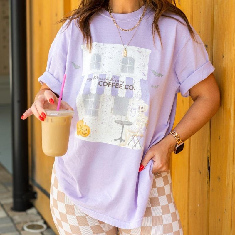 'Nightmare Before Coffee Co.' T-Shirt Hoodie, Sweatshirt | UrbanDripWear.com