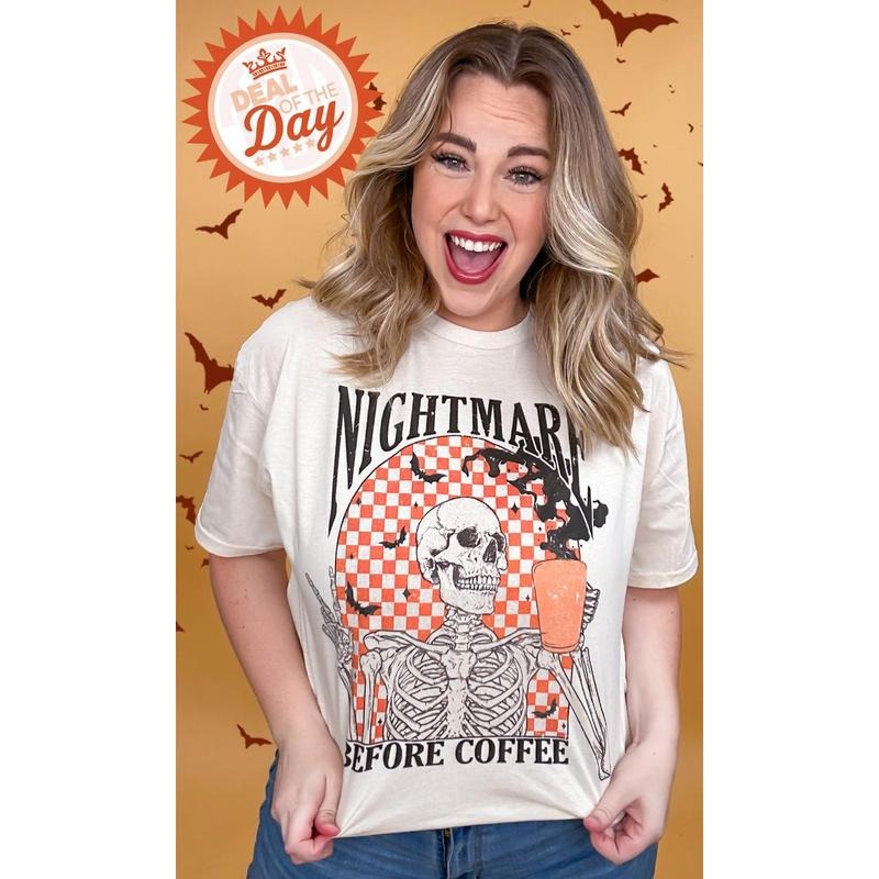 Nightmare Before Coffee Graphic T-Shirt Hoodie, Sweatshirt | UrbanDripWear.com