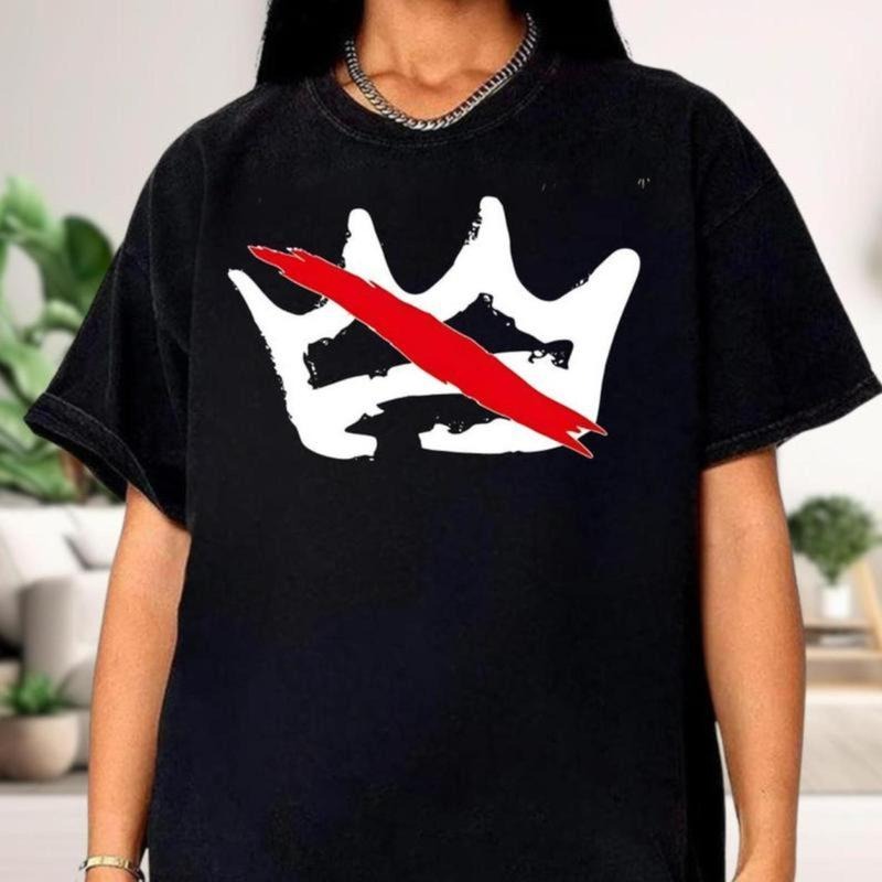 No Kings in America T-Shirt, Crown Graphic Protest T-Shirt, Pro Democracy No Kings Top, Patriotic Equality Shirt Hoodie,...