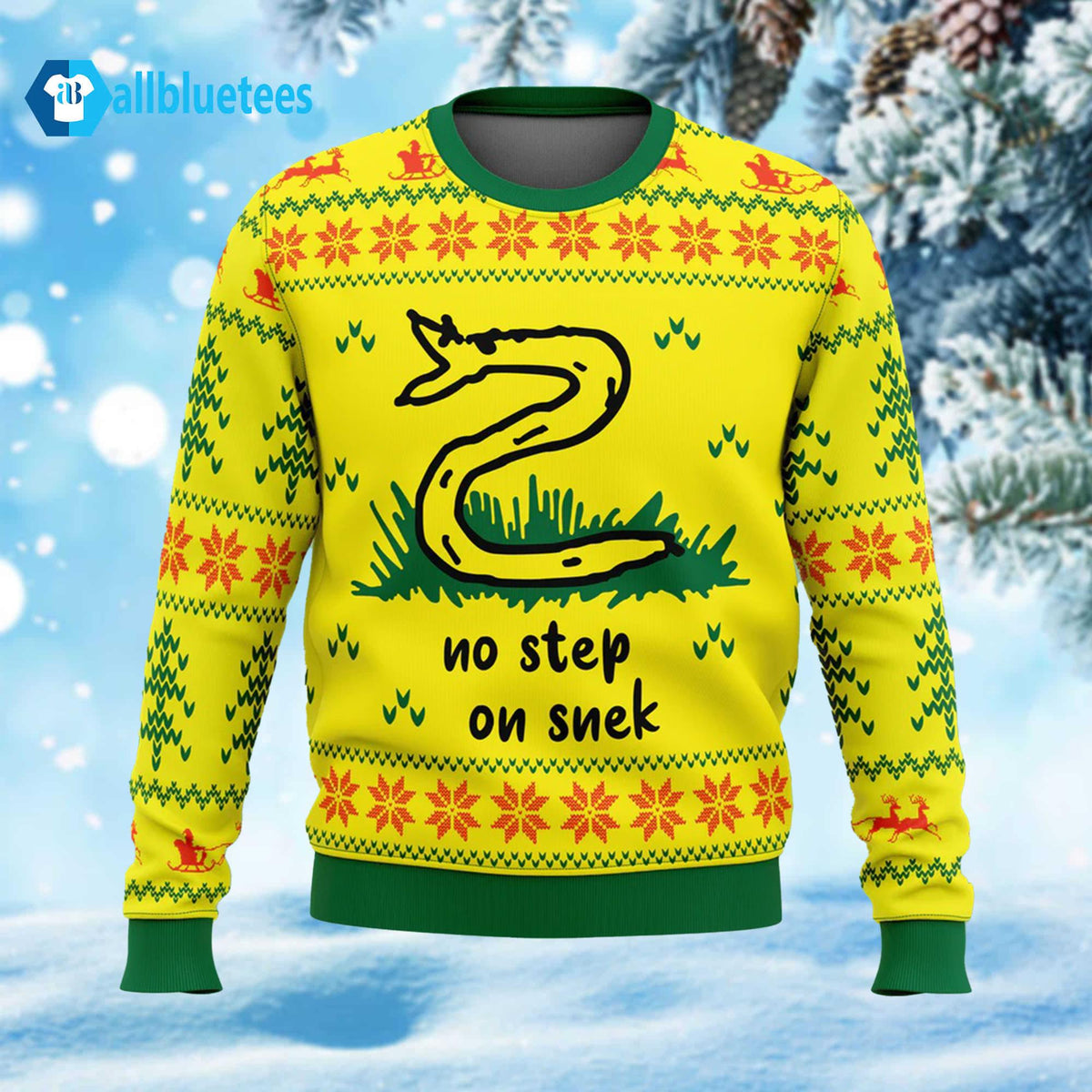 No Step On Snek Ugly Christmas Sweater