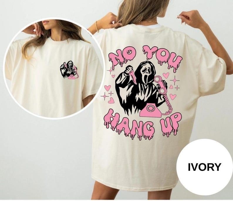 No You Han Up Shirt, Ghost T-Shirt, Halloween Shirt, Cute Halloween T-Shirt, Halloween Gift For Women, Halloween Party...