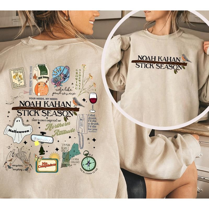 Noa h Kaha n Stick Season Double Sided Sweatshirt, Hoodie, T-shirt | UrbanDripWear.com