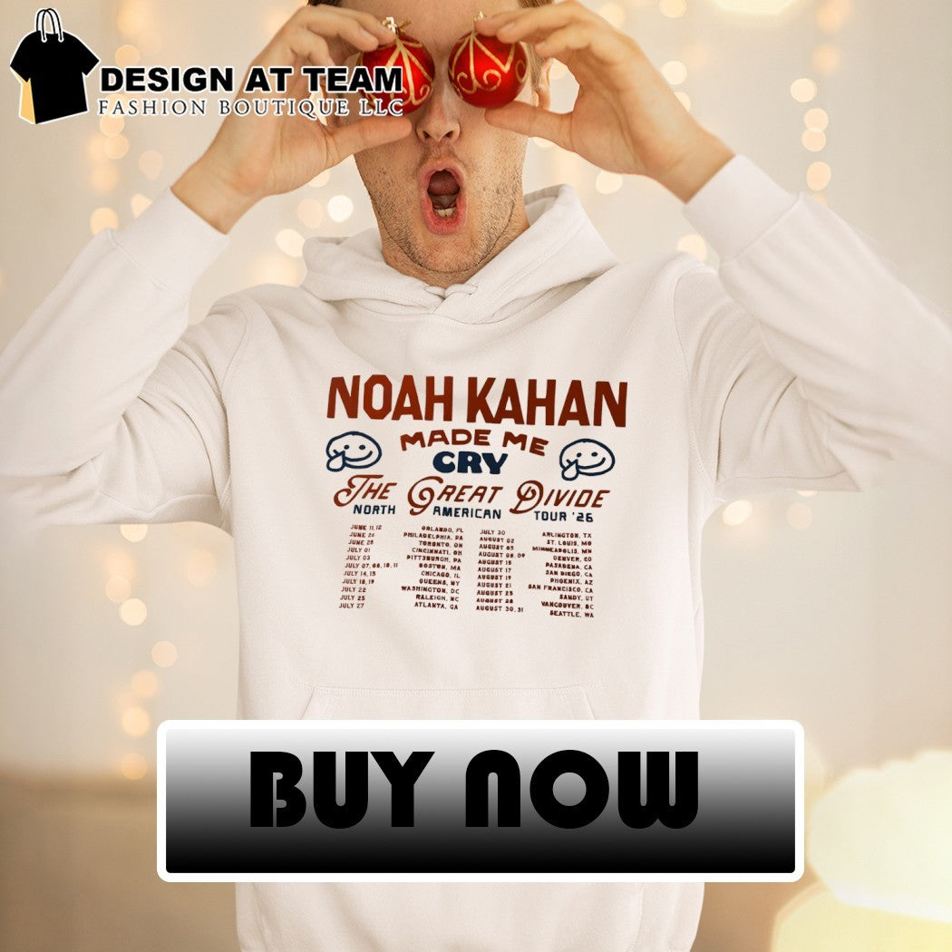 Noah Kahan Made Me Cry 2026 North American tour The Great Divide 2026 shirt