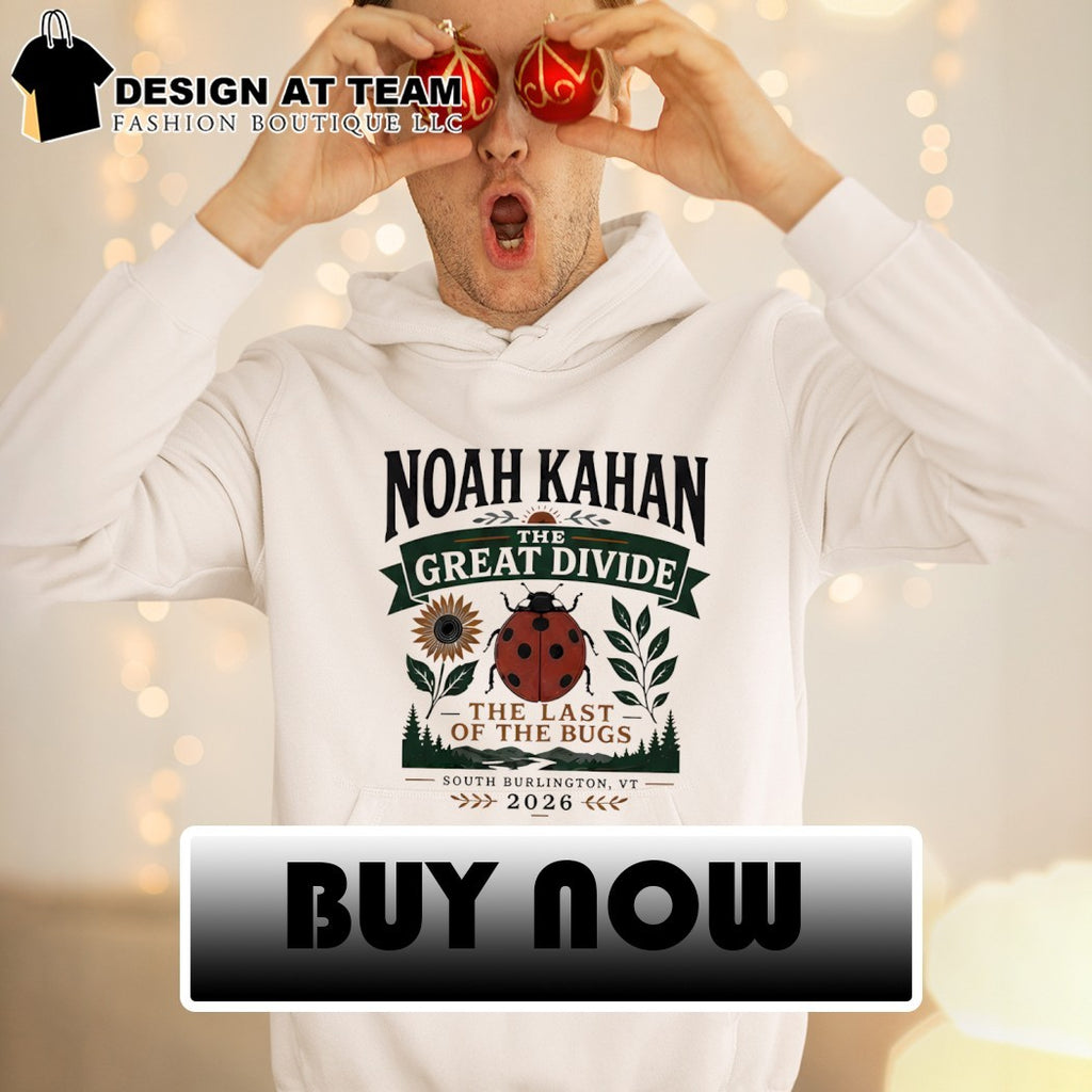 Noah Kahan the Great Divide the last of the bugs South Burlington 2026 shirt