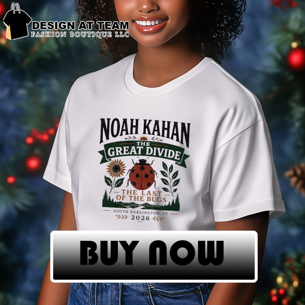 Noah Kahan the Great Divide the last of the bugs South Burlington 2026 shirt